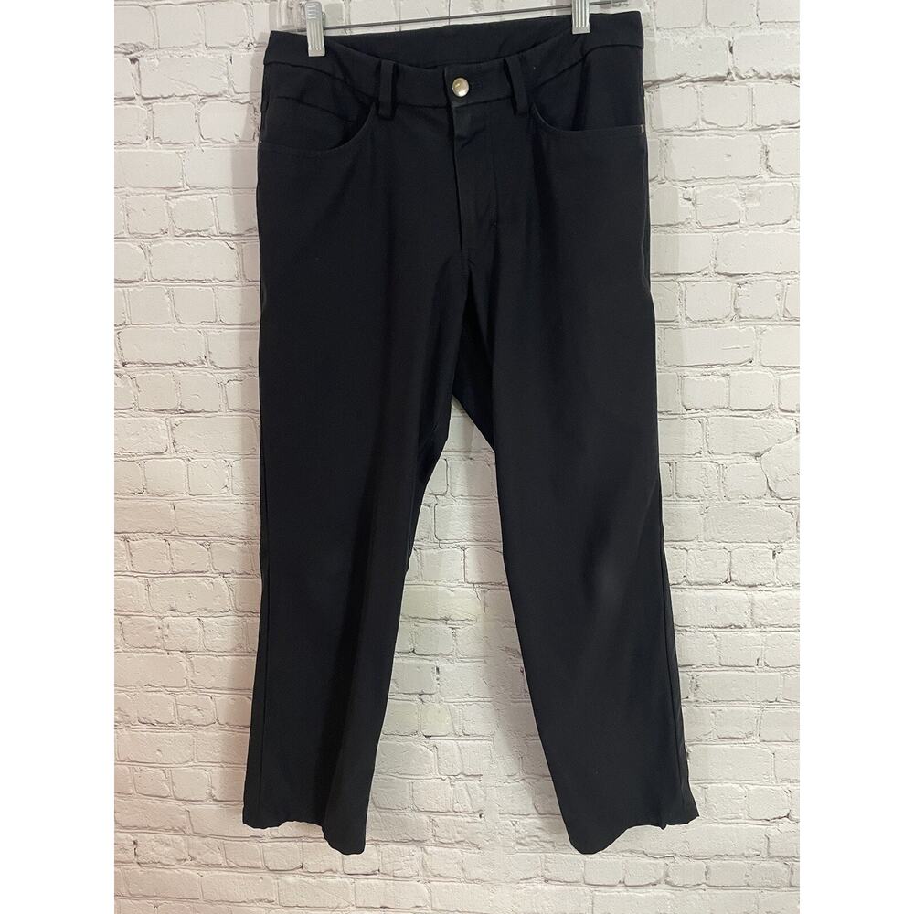 Lululemon ABC Classic Fit Warpstreme Stretch Pants 30x27.5 Black Chino M5335S